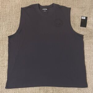 Harley Davidson Shirt Men's 5XL Muscle Tee Tank Motorcycles Skull Graphic Grey